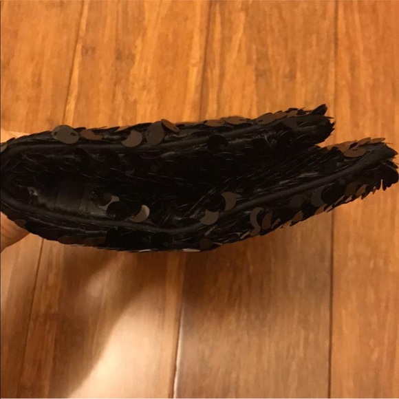 BCBGMaxAzria sequins black clutch - Picture 3 of 8