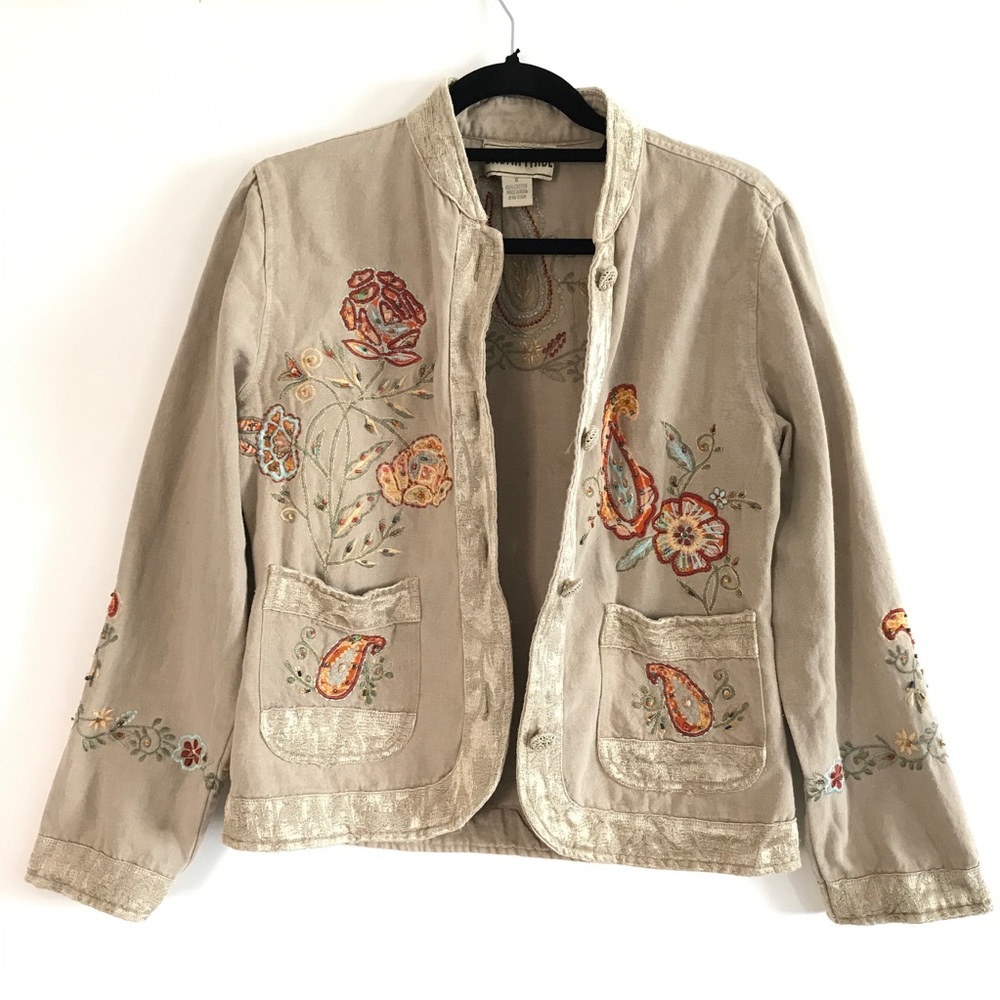 Urban tribe boho embroidered jacket size S