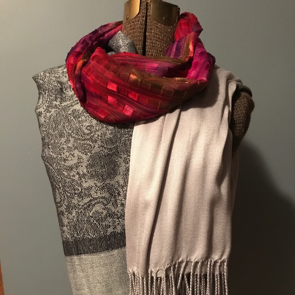 SOLD Scarf bundle. Will separate upon request.