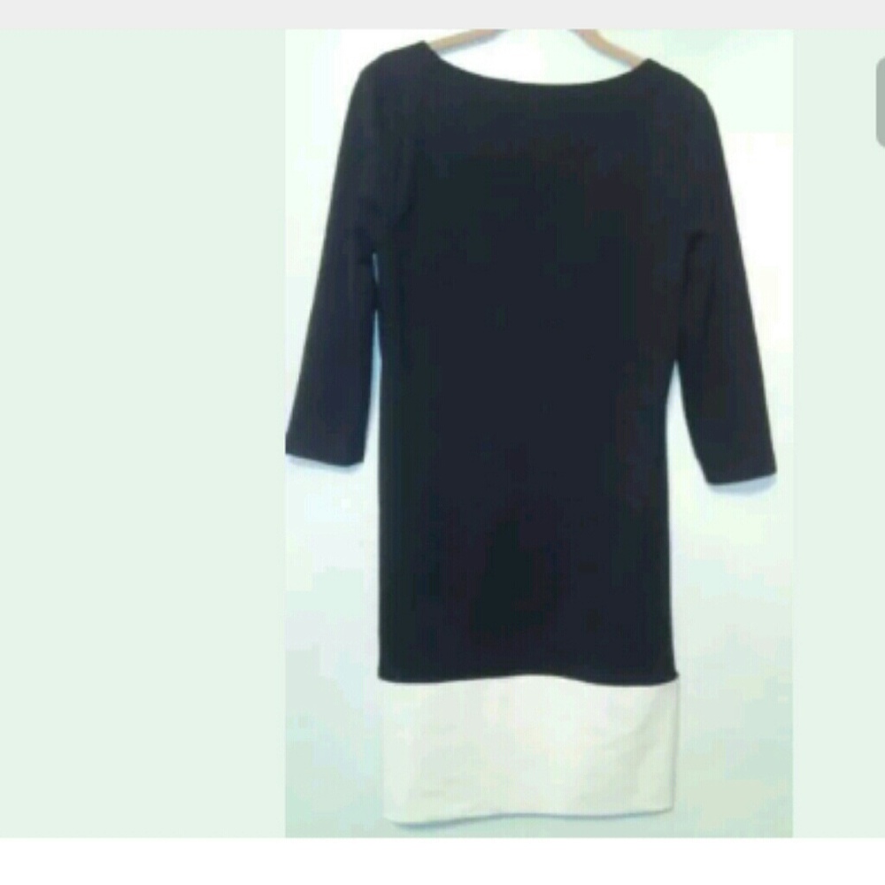 New York and company black and white dress