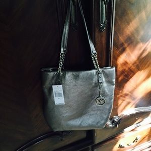 Michael kors silver handbag