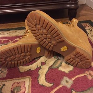 VIBRAM Men's Tan Work Boots