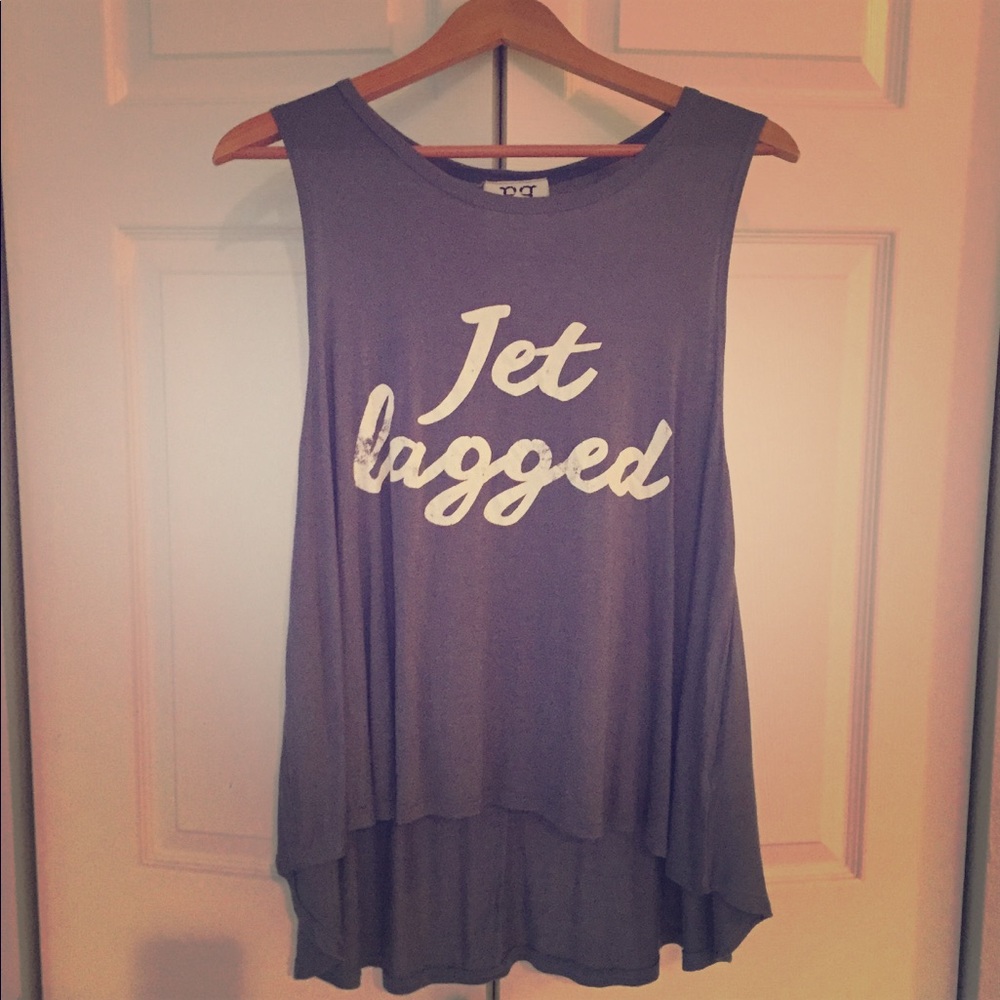 Sexy + fun Jet Lagged" mermaid tank top