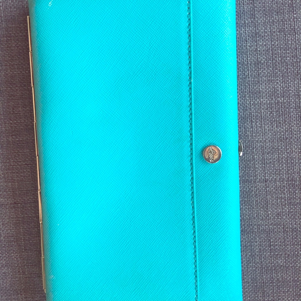 Abas Turquoise leather wallet. Like new.