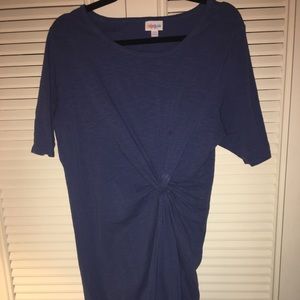 Lularoe Solid Blue Julia 3XL
