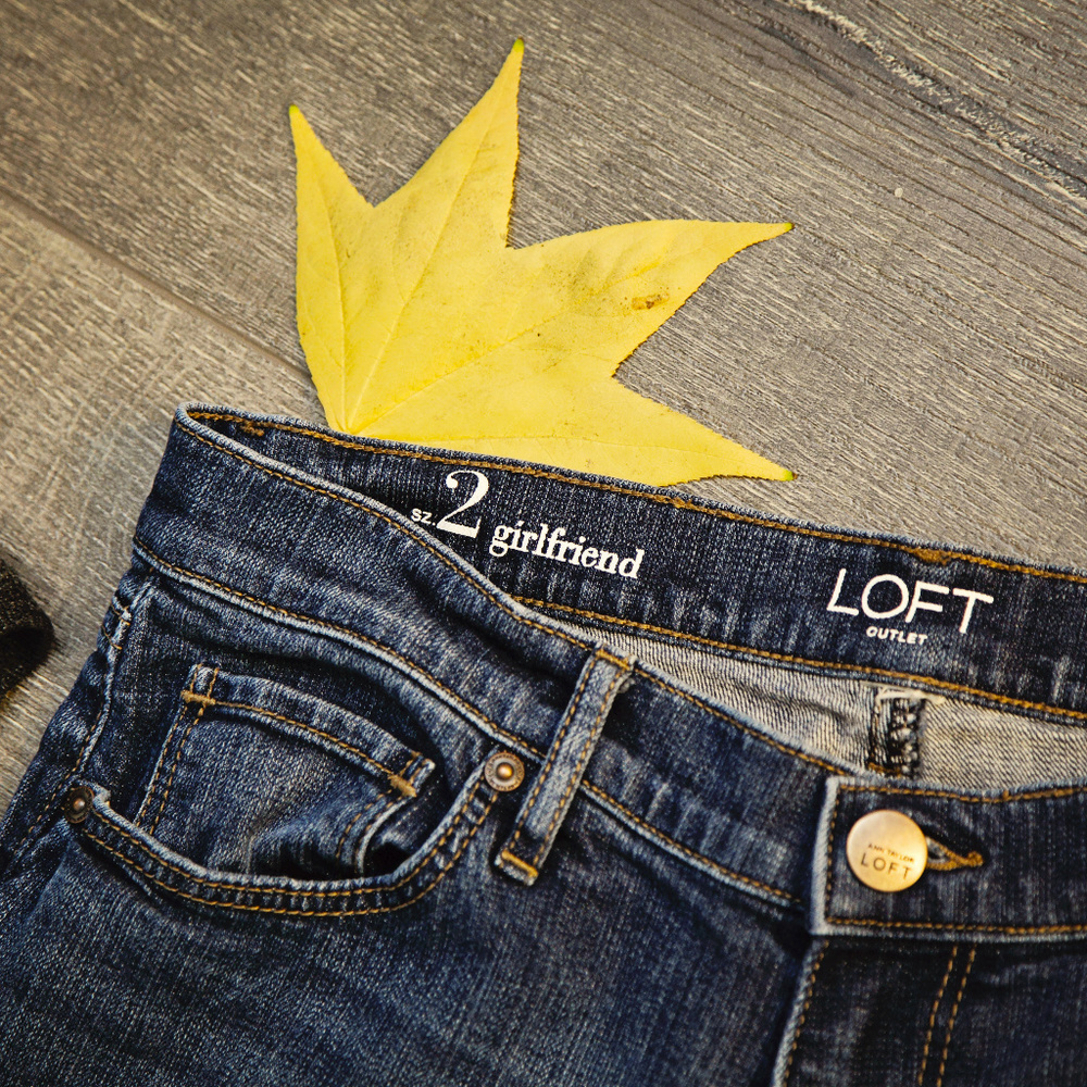 LOFT Girlfriend JEANS size 2