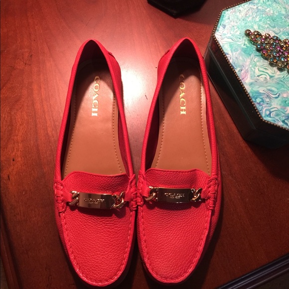 Red coach loafers Clearance