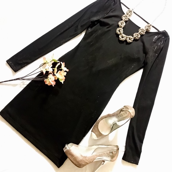 Guess Dresses & Skirts - 🔻GUESS?🔻 Little Backless Black Sequenced Dress