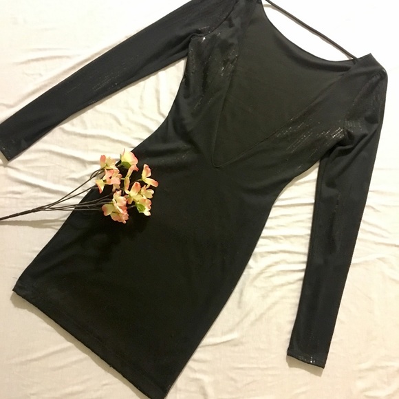 🔻GUESS?🔻 Little Backless Black Sequenced Dress - Picture 2 of 8