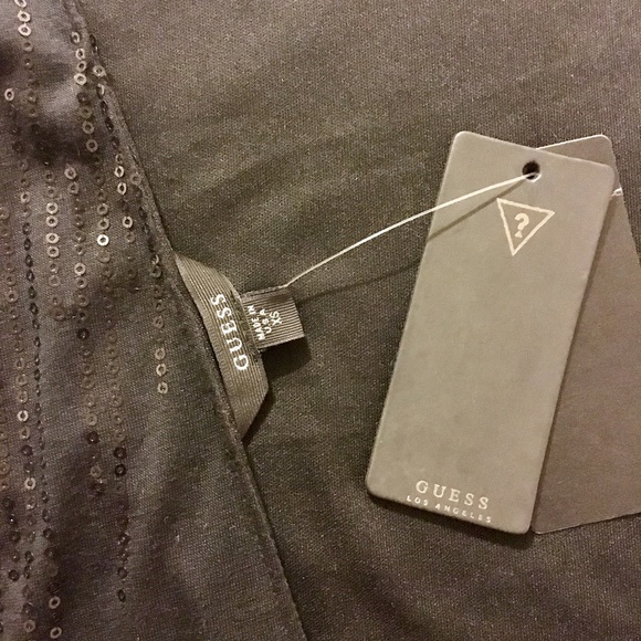 🔻GUESS?🔻 Little Backless Black Sequenced Dress - Picture 4 of 8