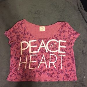 Peace At Heart Crop Top