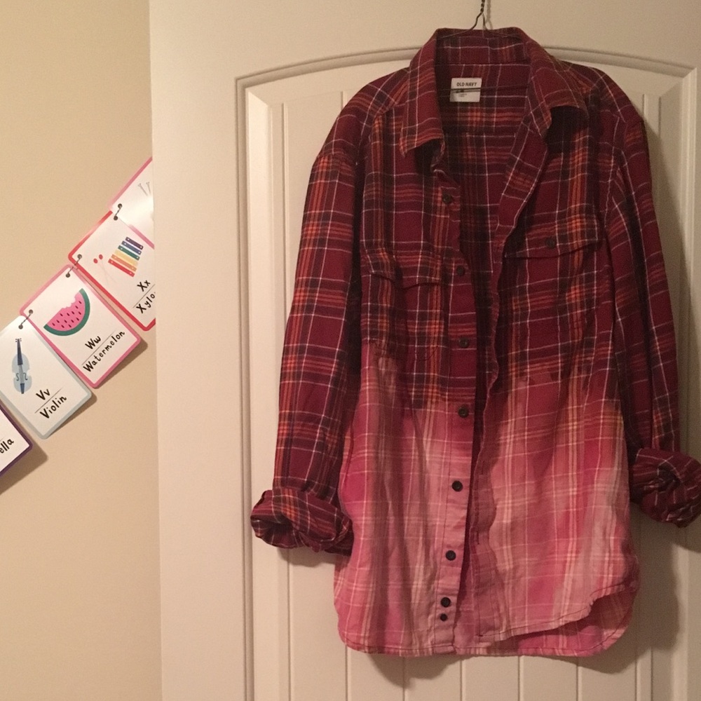 Oversized ombre Flannel