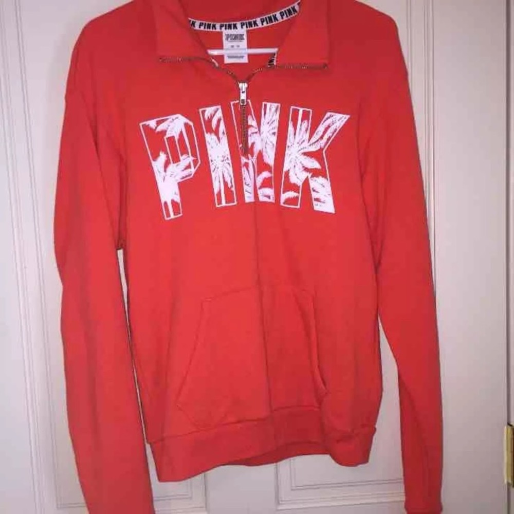 Vs pink half zip