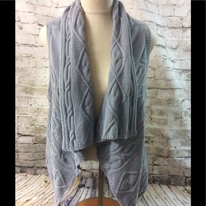 J. Jill Cardigan Open Front Cable Knit