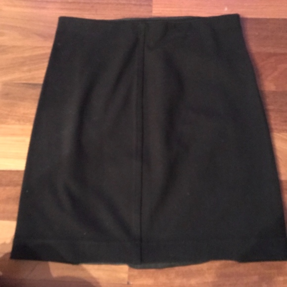 Theory Black Glove Leather Ruched Mini Skirt sz M - Picture 3 of 6