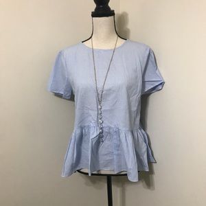 ✨Pinstripe Bows Top✨