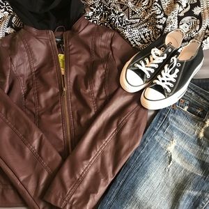 Faux Leather Jacket