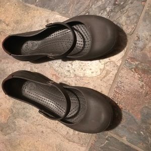 Brown Mary Jane Crocs