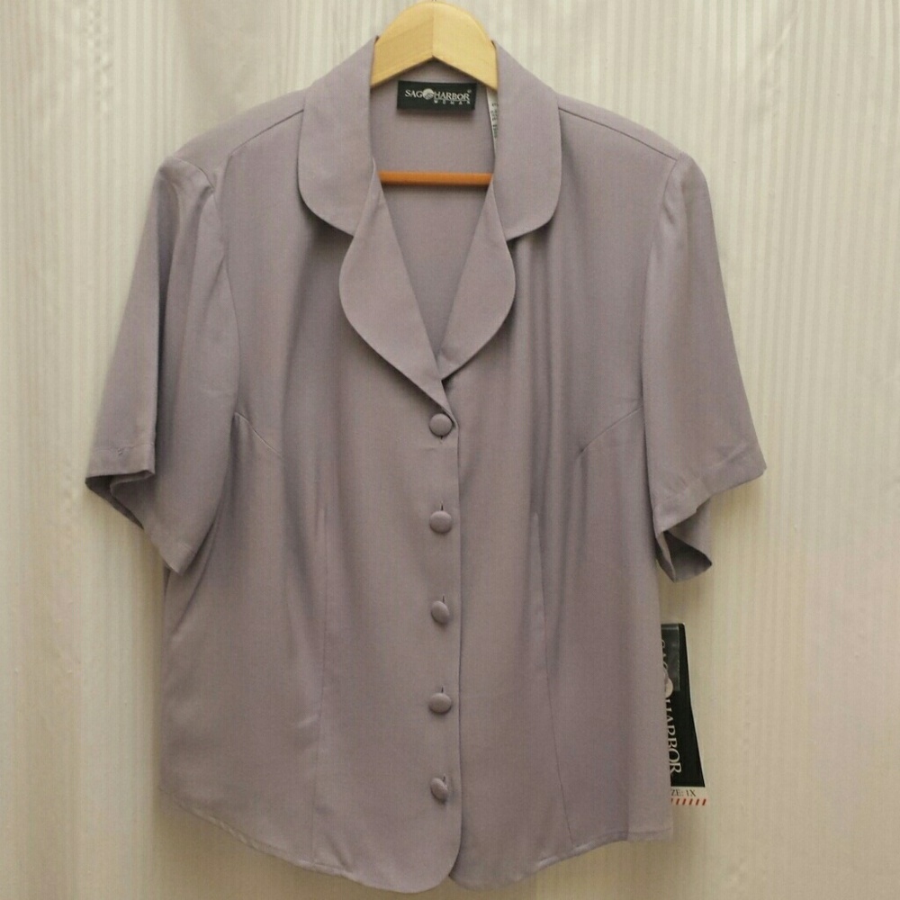 Lilac woven tieback top