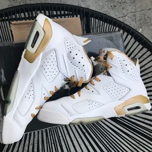 2012 Air Jordan 6 Retro White Gold GMP VI size 10