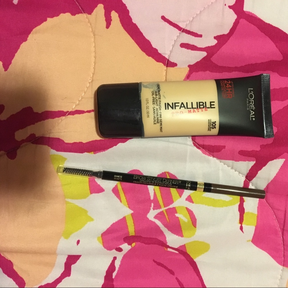 L'Oréal infallible foundation & brow pencil