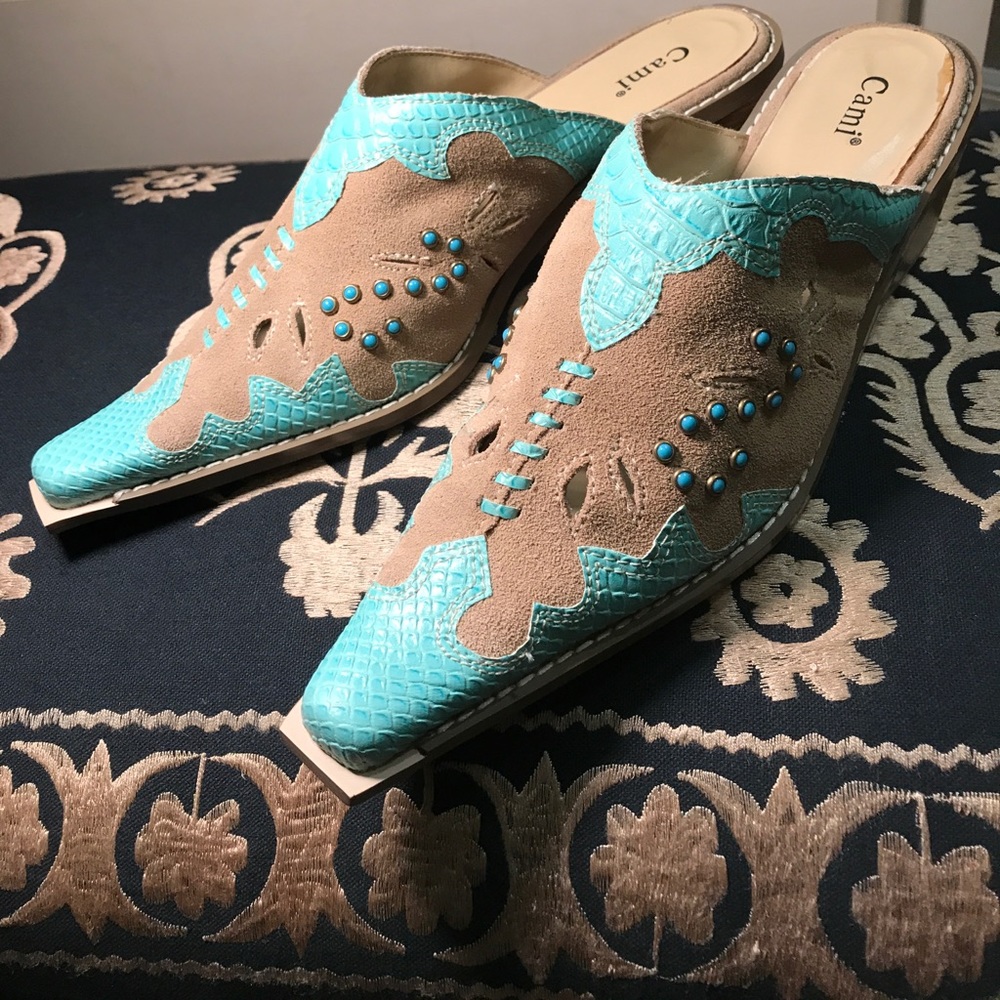 Item #148 Slip-on Mules for the unconventional Cowgirl