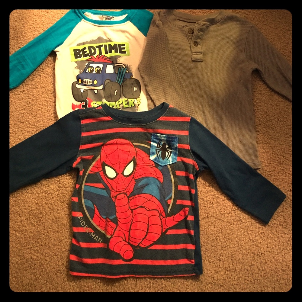 Three boys long sleeve 4T shirts