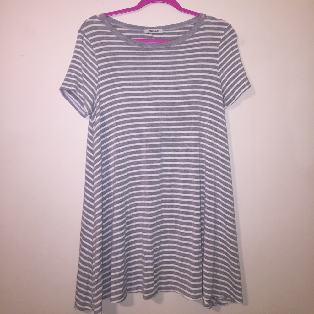 STRIPED TUNIC/T SHIRT DRESS