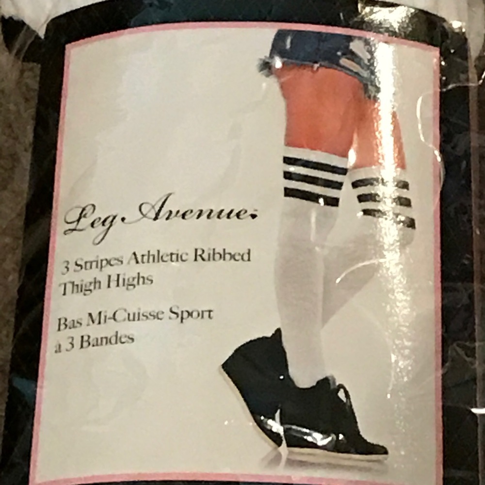 Brand new in pack over the knee socks/thigh highs