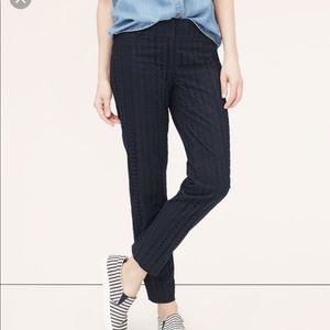 Ann Taylor LOFT eyelet ankle pants