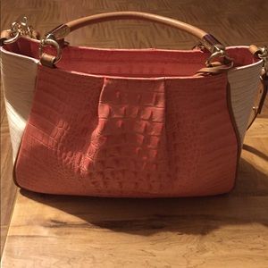 Brahmin purse, Coral/Cream