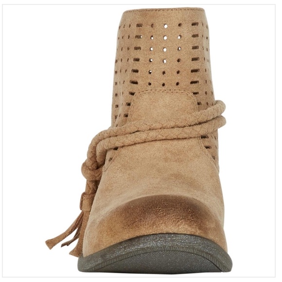 Boho Wrap Around Tassel Ankle Boots - Picture 7 of 7