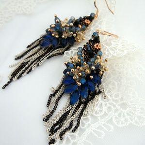 The Blue Wave Earrings