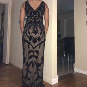 embroidered prom gown evening dress