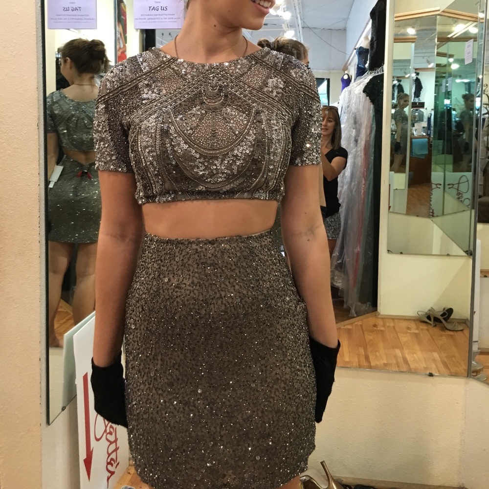 Scala beaded homecoming dress