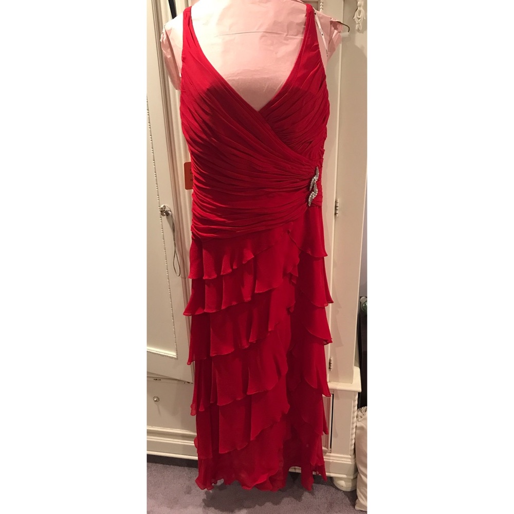 Tadashi Red Gown