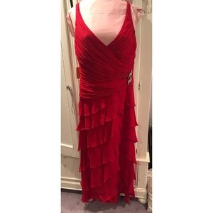 Tadashi Red Gown