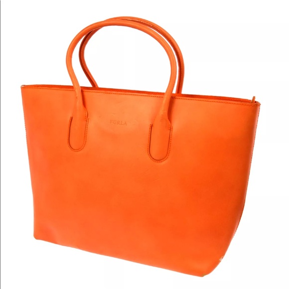 Authentic Furla Logo Hand Tote Bag - Picture 1 of 8