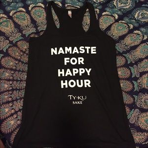 "Namaste for happy hour" tank "Namaste for happy hour" tank