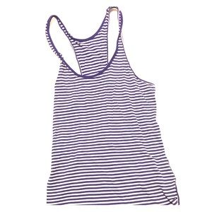 Purple striped Lululemon workout top sz 4 Purple striped Lululemon workout top sz 4