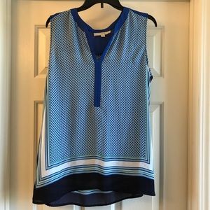 XL LOFT sleeveless blue top XL LOFT sleeveless blue top