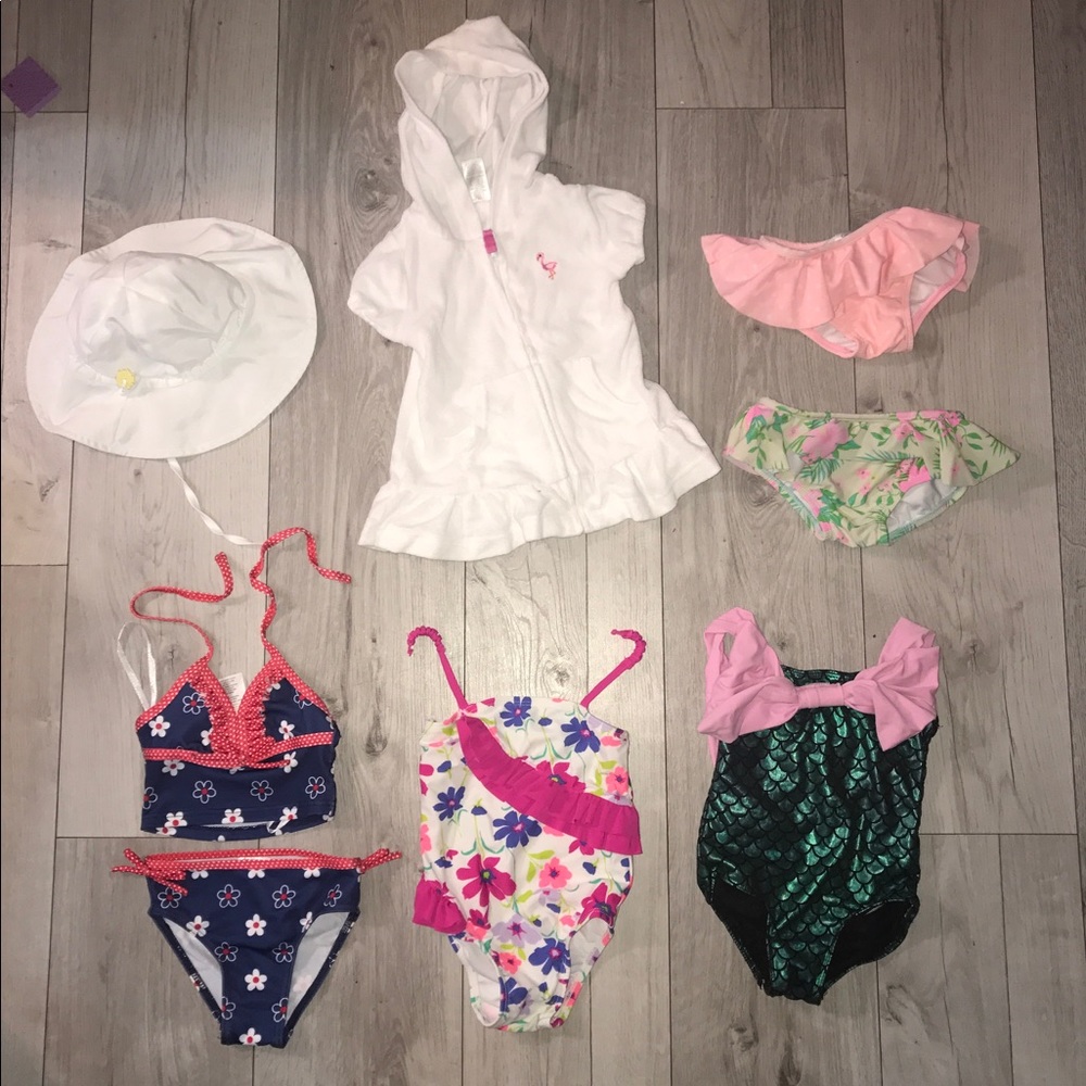 Bathing suits, Cover and Hat