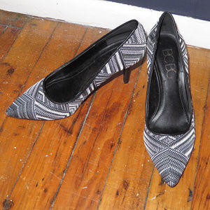BCBG Black and White Heel