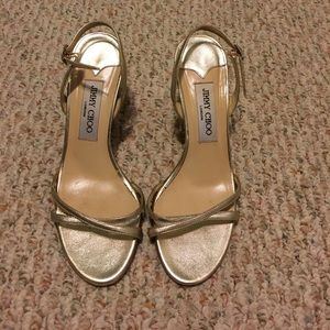 Jimmy Choos strapped sling backs sz37