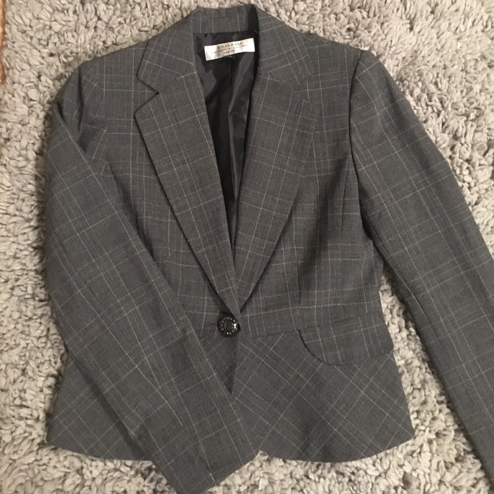 Tartan Peplum Blazer