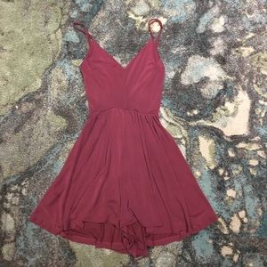 Merlot Strappy Back Romper