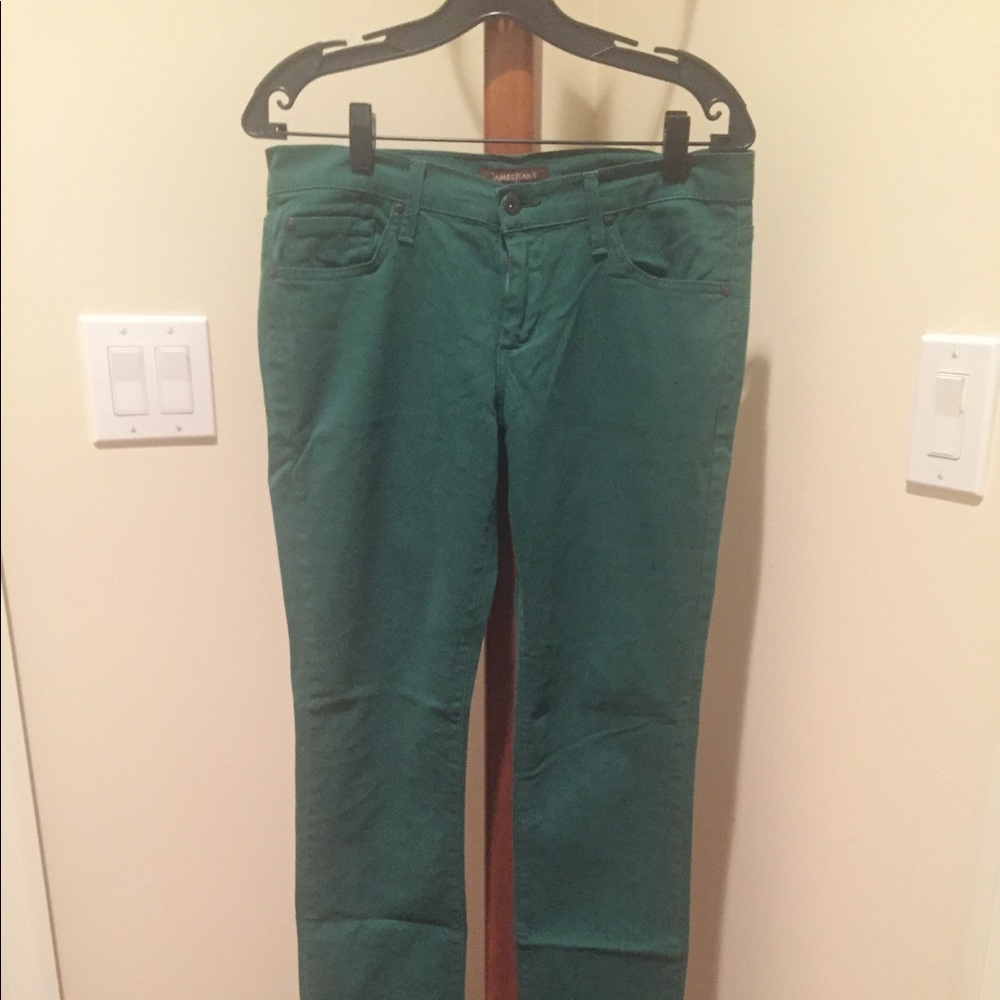 James Jeans in green denim