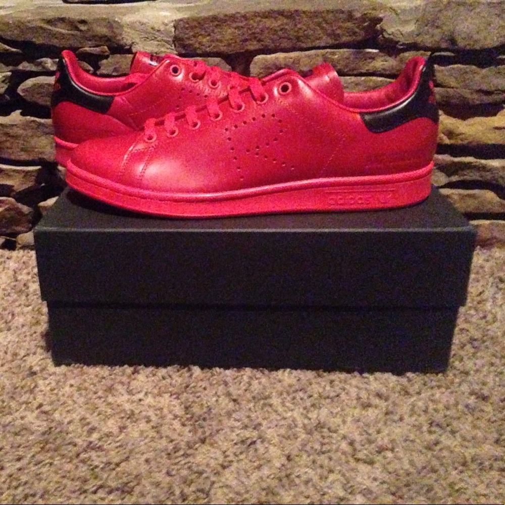 Raf simons x adidas x Stan smith red/black shoes