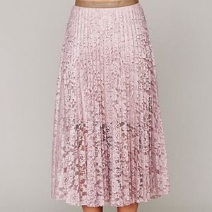 Free People Pretty Pleats Lace Maxi Skirt Free People Pretty Pleats Lace Maxi Skirt
