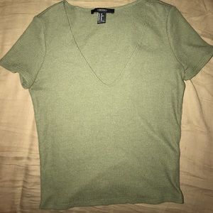 V-neck crop top